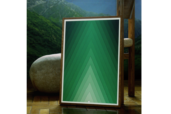 Mountain Poster / summer Green